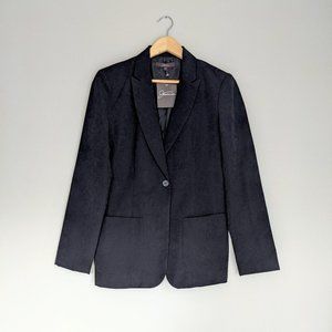 NWT Jessica Black Boxy Blazer Sueded Texture
